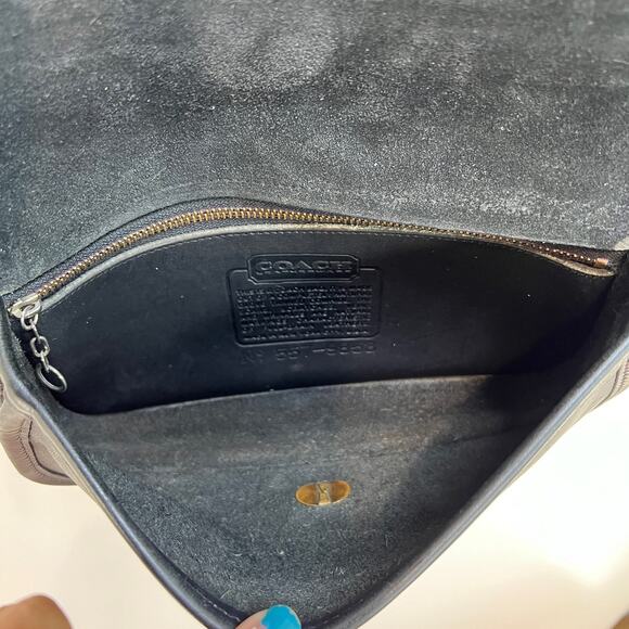 Coach Dinky Bag 9375 Leather Navy Blue Handbag Crossbody Purse - Picture 4 of 11